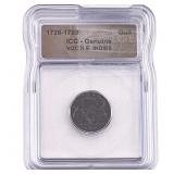 1726-1793 VOC N.E. Indies Bronze Duit ICG Genuine