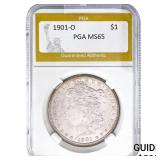 1901-O Morgan Silver Dollar PGA MS65