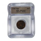 VOC N.E. INDIES Duit ICG Genuine