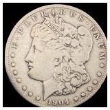 1904-S Silver Morgan Dollar LIGHTLY CIRCULATED