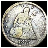 1875-S Silver Twenty Cent Piece LIGHTLY  CIRCULAT