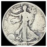 1921-S Silver Walking Liberty Half Dollar NICELY C