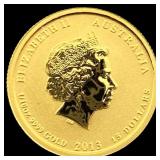 2013 Gold 1/10 oz Australian $15 War Memorial GEM