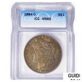 1884-O Morgan Silver Dollar ICG MS65