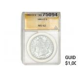 1882-CC Morgan Silver Dollar ANACS MS62