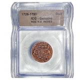 VOC N.E. INDIES Duit ICG Genuine