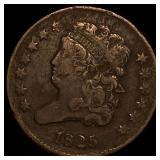 1825 Classic Head Half Cent NICELY CIRCULATED