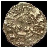 Portugal Alfonso III Silver Dinero NEARLY UNCIRCU