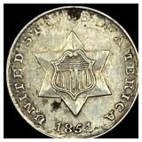 1851 Silver Three-Cent Piece CLOSELY UNCIRCULATED