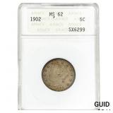 1902 Liberty Victory Nickel ANACS MS62