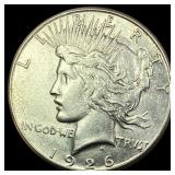 1926-S Silver Peace Dollar CLOSELY UNCIRCULATED