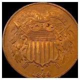 1864 Bronze Two-Cent Piece UNCIRCULATED