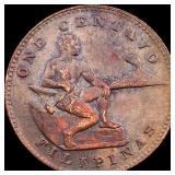 1944-S Bronze One Centavo Philippines GEM BU