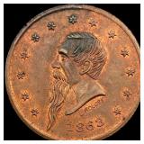 1863 Civil War Token Gustavus Lindenmueller UNCIRC