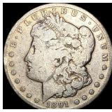 1891-CC Silver Morgan Dollar LIGHTLY  CIRCULATED