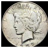 1927-S Silver Peace Dollar LIGHTLY CIRCULATED