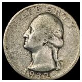 1932-D Silver Washington Quarter LIGHTLY  CIRCULA