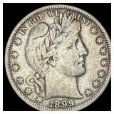 1899 Silver Half Dollar (Barber) LIGHTLY  CIRCULA