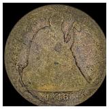 1846-O Silver Seated Liberty Dollar NICELY  CIRCU