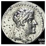 Bactria Eukratides I 170-145 BC Silver Obol CHOIC