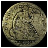 1853 Arrows Seated Liberty Half Dollar NICELY CIRC