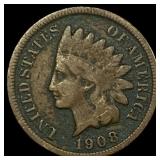 1908-S Indian Head Cent LIGHTLY CIRCULATED