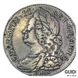 1746 LIMA G.B. Silver 1/2 Crown CLOSELY UNCIRCULAT