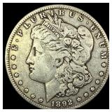 1892-CC Silver Morgan Dollar LIGHTLY CIRCULATED
