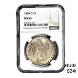 1888-O Morgan Silver Dollar NGC MS63