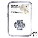 Roman Valerian I, AD 253-260 BI Dbl-Denarius NGC