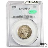 1958 Washington Silver Quarter PCGS MS67