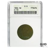 1801  ANACS G6 1/2 Cent Draped Bust