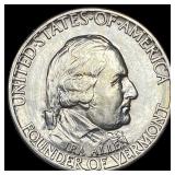 1927 Silver Battle of Bennington Half Dollar UNCIR