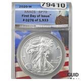 2020-W Silver Eagle ANACS SP70