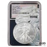 2021 Silver Eagle NGC MS70 Final T-1 Production