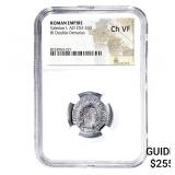 Roman Valerian I, AD 253-260 BI Dbl-Denarius NGC