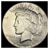 1934 Peace Silver Dollar CLOSELY UNCIRCULATED