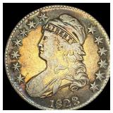 1823 Capped Bust Half Dollar NEARLY UNCIRCULATED