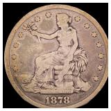 1878-S Silver Trade Dollar LIGHTLY CIRCULATED