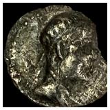 Bactria Eukratides 171-135 BC Silver Obol NEARLY