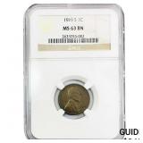1919-S Wheat Cent NGC MS63 BN