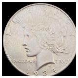1934 Peace Silver Dollar CLOSELY UNCIRCULATED