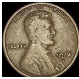 1914-D Lincoln Wheat Cent LIGHTLY CIRCULATED
