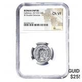 Roman Gallienus,AD 253-268 BI Dbl-Denarius NGC Ch