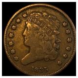 1835 Copper Half Cent LIGHTLY CIRCULATED