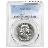 1961 Franklin Half Dollar PCGS MS64