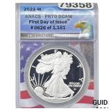 2022-W Silver Eagle ANACS PR70 DCAM