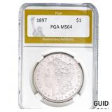 1897 Morgan Silver Dollar PGA MS64