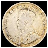 1919-C Silver 50 Cents Newfoundland LIGHTLY CIRCUL