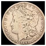 1893-CC Silver Morgan Dollar LIGHTLY CIRCULATED